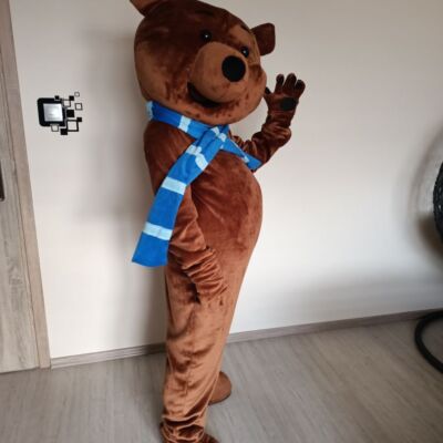 miś brązowy szalik